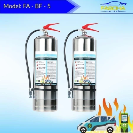 Bình chữa cháy Pin Lithium dành cho xe điện dung tích 6 lít